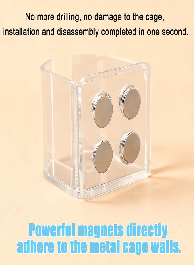 Sinbana Hamster Water Bottles Holder with Magnetic, Anti-Fall & Adjustable Height Freestanding Stand Fits up to 2in/5cm Diameter Dispenser for Gerbil Mouse Rat Degus Guinea Pig Small Pets (Holder Only) - Image 3